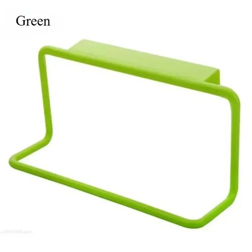 Towel Rack Hanging Holder โ Over Cabinet Door Organizer for Bathroom & Kitchen - Picture 2 of 27