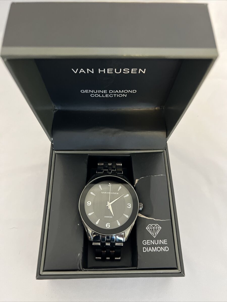 Van heusen black diamond watch sales