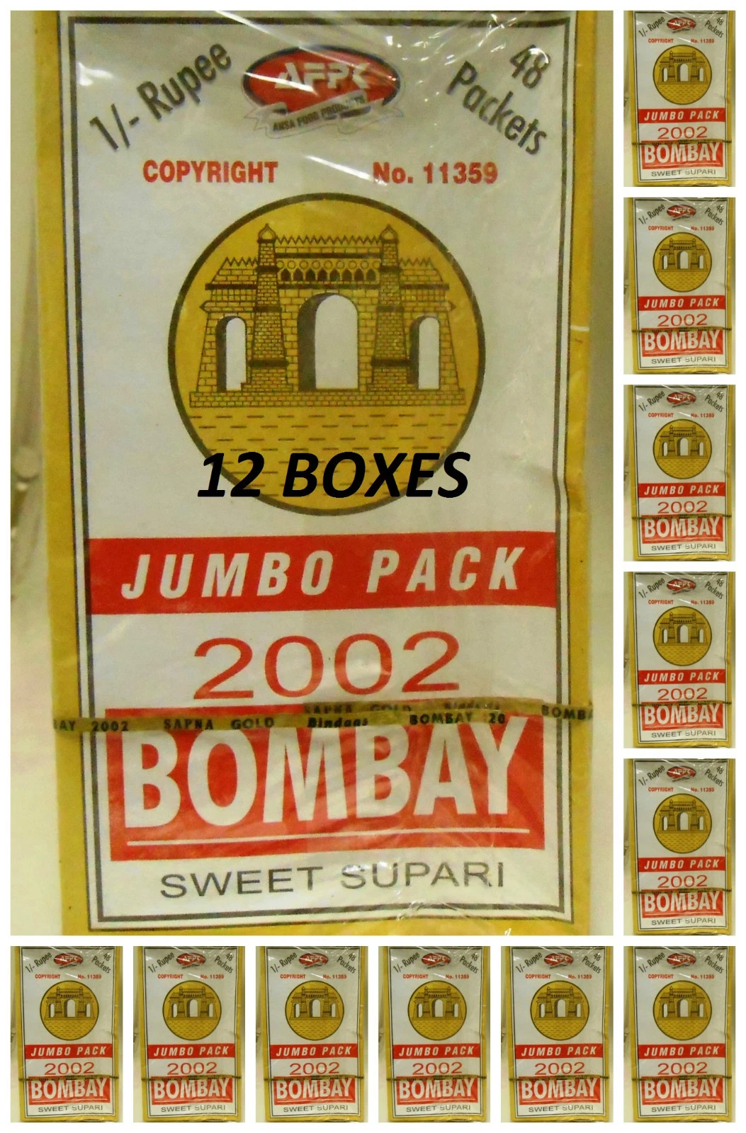 12 Boxes Bombay Supari Sweet Supari Betel Nut