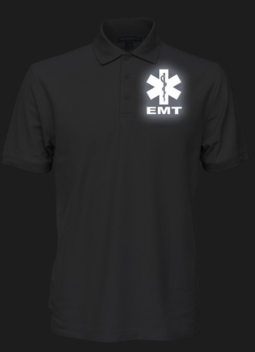 EMT Easy Care Polo with Reflective logos on left chest and back - Picture 27 of 52