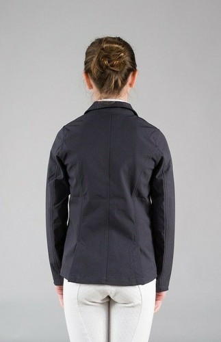 Horze brand ADELE JR KIDS SOFTSHELL BLACK SHOW COAT Horse Youth medium large - Picture 2 of 2