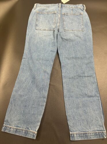 J. Crew Factory NWT Cropped Patch Pocket Utility Blue Jeans S:26,27,28,30,31& 32 - Picture 3 of 9