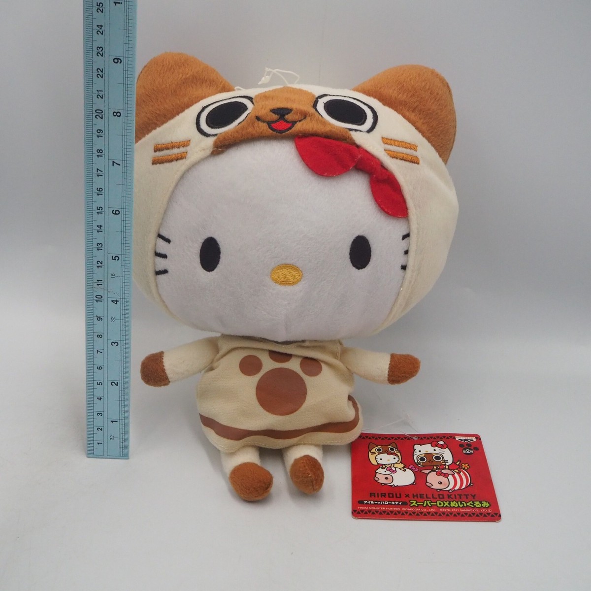MONSTER HUNTER×HELLO KITTY　ぬいぐるみ　ラスト賞　赤 MONSTER HUNTER×HELLO KITTYぬいぐるみラスト賞赤