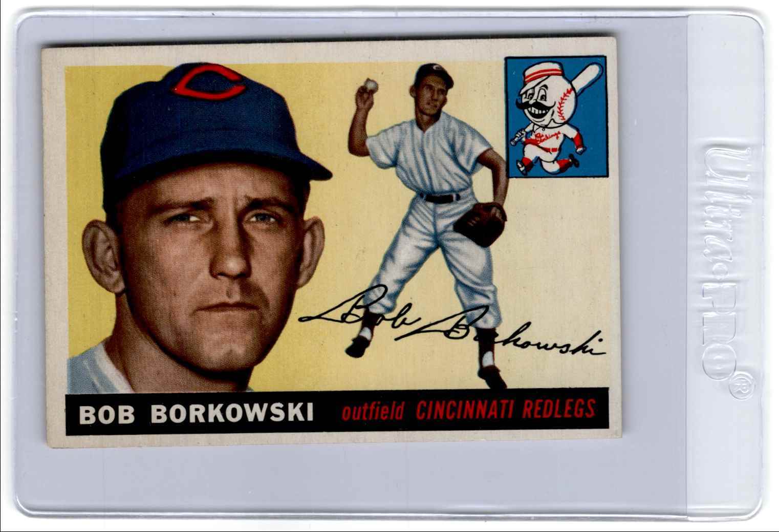 1955 Topps Bob Borkowski Cincinnati Redlegs #74