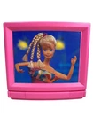 1990s Vintage Barbie Pink Plastic Doll House 3.5” TV Television