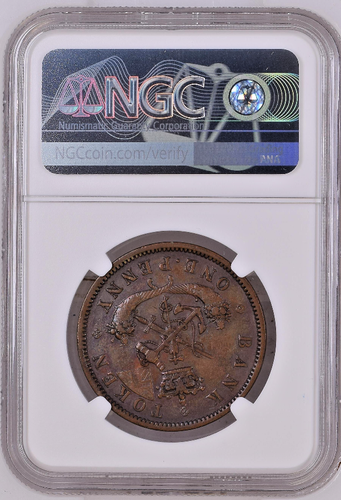 Canadá 1857 1 Penny - Banco De Superior - PC-6D NGC Au 50 Bn < Gran Tonificación - Picture 12 of 12