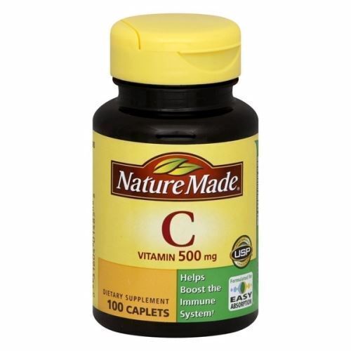 Vitamin C 500mg 100 Caplets By Nature Made - 第 1/1 張圖片