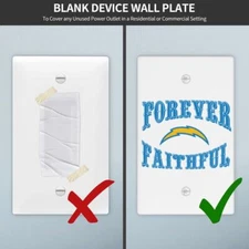 Forever Faithful San Diego Chargers Fans Wall Plate Decorative Outlet Covers