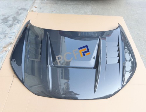 For Audi TT TTS TT RS 2015-2020 Real Carbon Fiber Front Hood Vented Bonnet Cover - Picture 7 of 14
