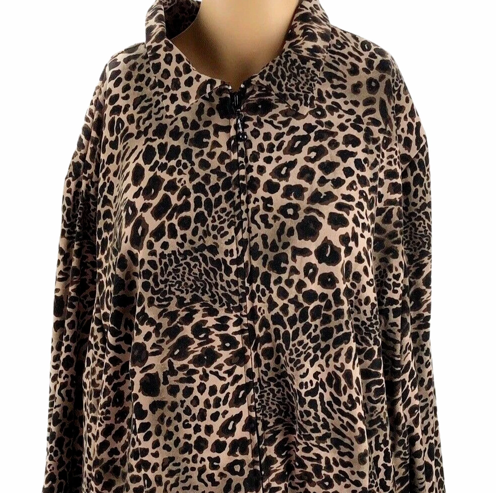 Lightweight leopard print best sale jacket