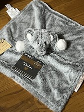 Blanket Beyond SECURITY Elephant GRAY HEAD NEW WHITE LINING  ON HANDS  Ears