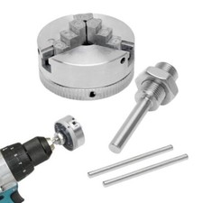 Metal 3 Jaws Manual Lathe Chuck Clamp Self-Centering Mini Drill Chuck