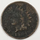 1901 Indian Head Cent Penny - Very Good (VG) Corrosion KM#90a - 6248