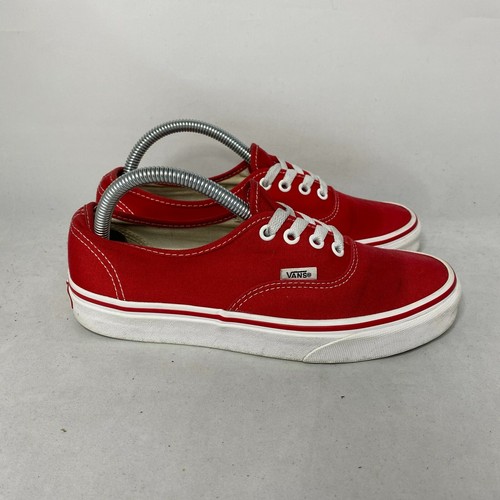vans red tennis shoes