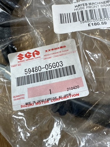 Genuine Suzuki Front Brake Hose 59480-05G03-000 Fits Ozark 250 - C42 - Picture 6 of 6