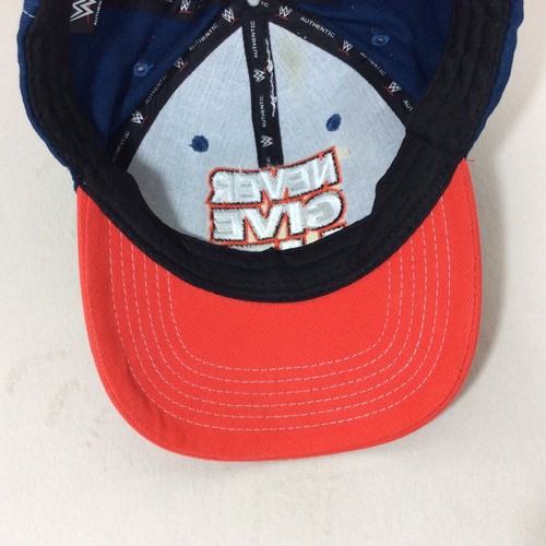WWE John Cena Hat Wrestling Cap Never Give Up U Can't C Me U Can't Stop Me Blue - Picture 12 of 14