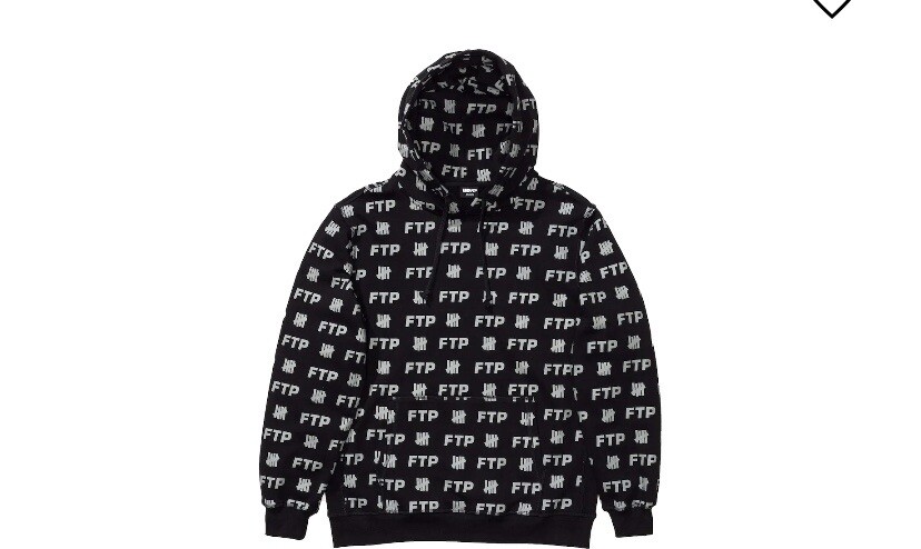 FTP x Undefeated All Over Hoodie - Black - Large - Brand New | eBay