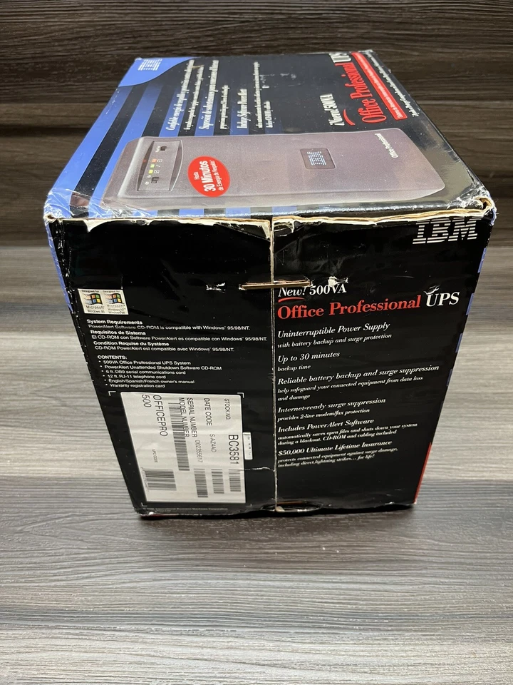 IBM Office Professional UPS 500VA *NEW* - Image 3 of 4