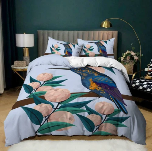 Lake Kingfisher Bedding Set Doona Duvet Cover Pillowcase Double Queen King