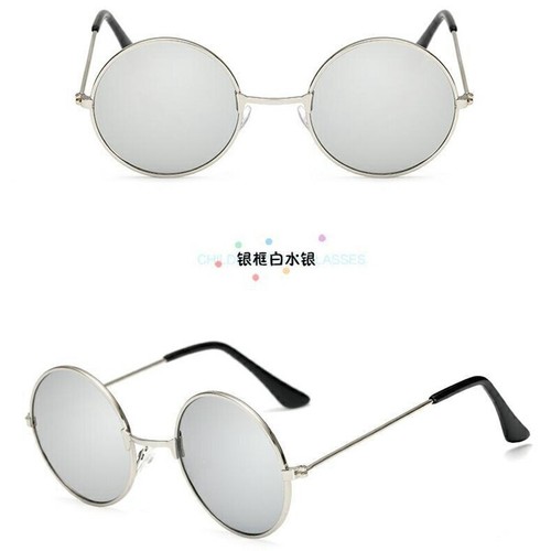 Fashion Men Women Unisex Round Sunglasses Circle Hippie Steampunk Retro Glasses - Picture 8 of 18