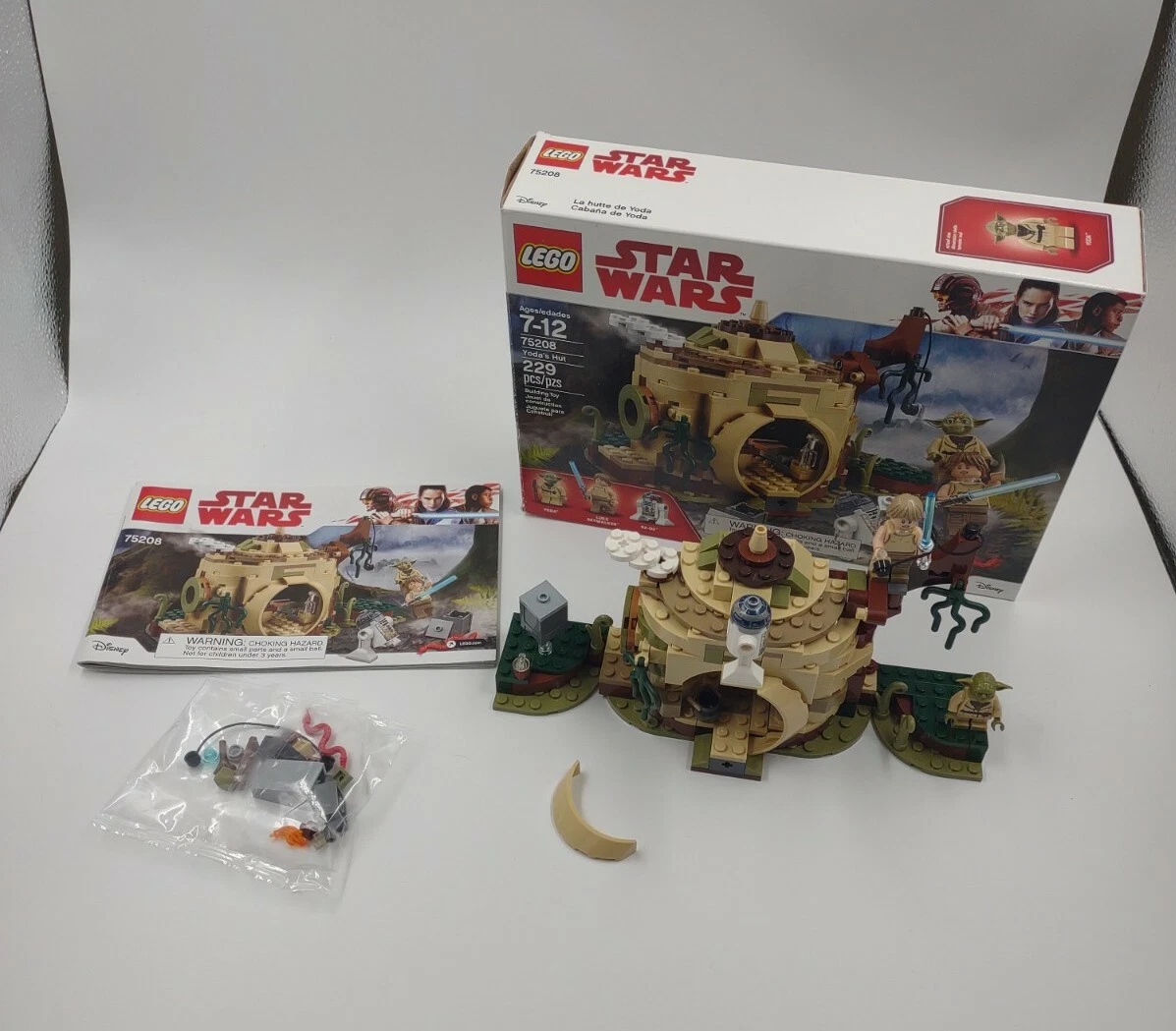 Lego Star Wars Yodas Hut 75208 Missing 4 pieces eBay