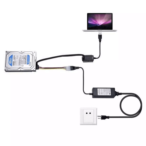 USB auf IDE + SATA Adapter für 2,5" & 3,5" HDD SSD Festplatten Festplatte 480Mbs - Bild 14 von 22