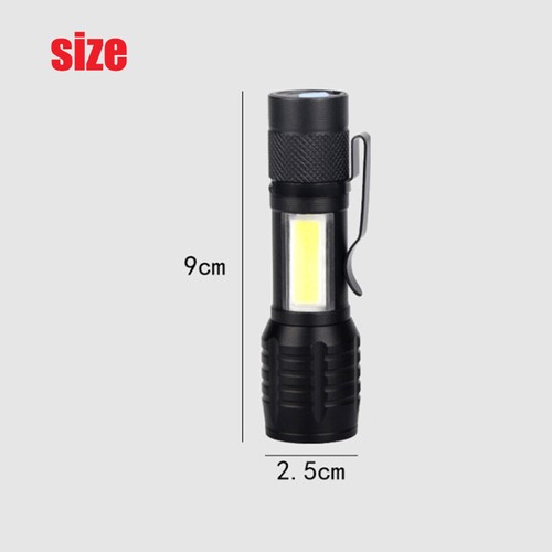 2 Pack LED Super Bright Flashlight Rechargeable Torch Tactical Lamp USB+ Battery - Picture 9 of 12