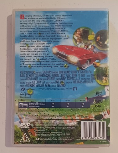 Disney's Flubber DVD Region 4 GC Family Comedy Robin Williams Free Postage - Picture 4 of 7
