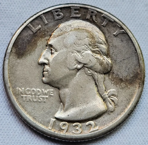 ⭐️1932 D Washington Quarter VF+++⭐️