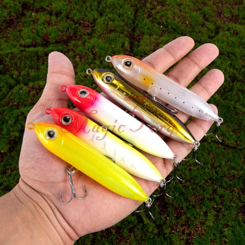 5pcs Saltwater Fishing Lures Kit Topwater Twitch Bait WalkTheDog Lure