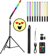 Luz de v deo LED de mano RGB, luz de fotograf a con varita, 9 colores.neuvo.2024