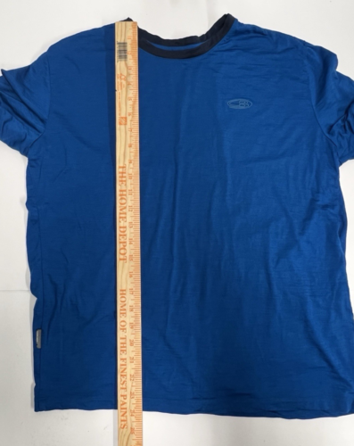 Icebreaker Merino Tech Lite II Short Sleeve Royal Blue T Shirt - Mens Large L - Picture 3 of 7