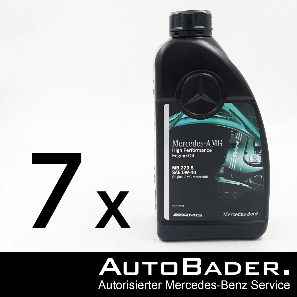 7x 1 Liter Original Mercedes AMG High Performance Motoröl MB 229.5  