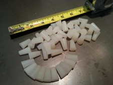 Silicone Tapered Plugs for Powder Coating - 50 Pieces - 1/2" x 5/16" x 13/16" lg