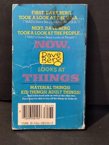 Vintage 1974 Mad's Looks at Things Warner Books Humor Comic Lol I Want - Picture 2 of 8