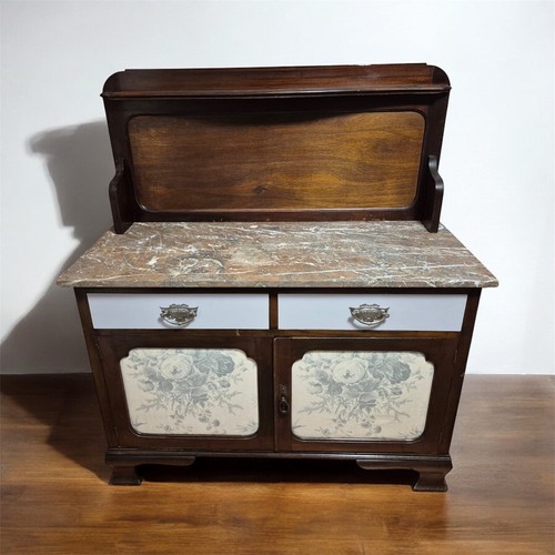 Antique Edwardian Marble Topped Washstand by Wadham and Sons Ltd - Picture 4 of 15