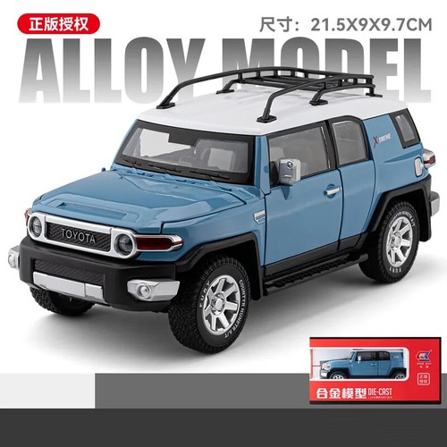 1:24 cruiser Toyota FJ Colooze Alloy Car Model Diecast Toy Vehicle Sound Light - Picture 24 of 25