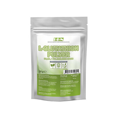 L-Glutathion 50g Pulver reduziert fermentiert (pflanzlich, reduced/bioaktiv)