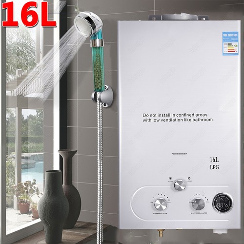 Scaldabagno istantaneo 18L 20L GPL propano caldaia accumulo acqua - Foto 47 di 58
