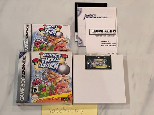 Muppet Pinball Mayhem (Game Boy Advance) MINT COMPLETE CIB NEW CONDITION W/WRAP! - Afbeelding 1 van 3