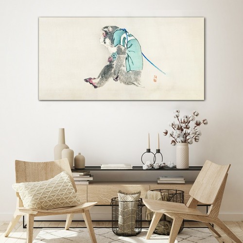 Plexiglas Acrylglasbild Wandbild 120x60 Malerei Asiatische Tier Affen Kunst - Bild 2 von 8