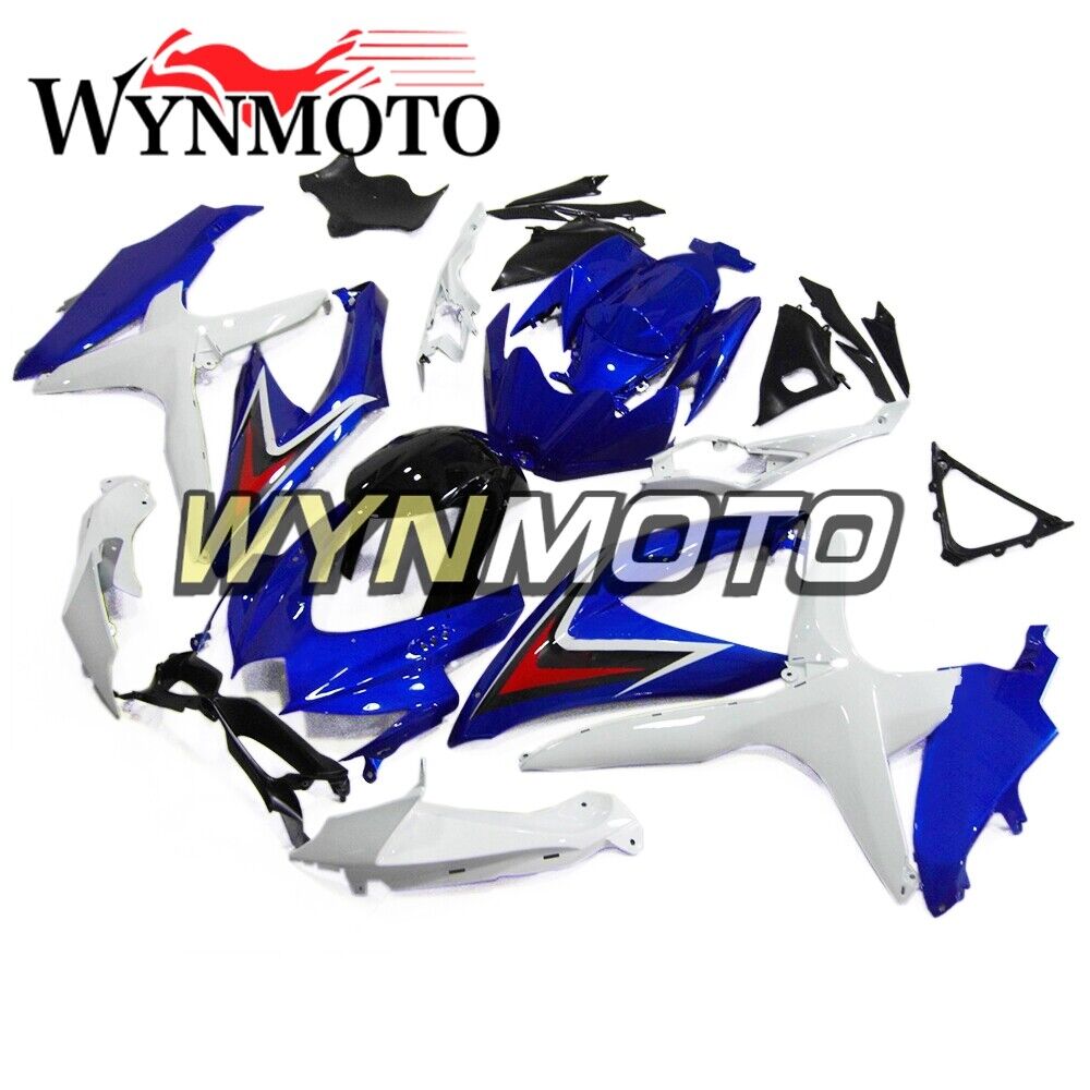 Fairings for Suzuki GSXR600 2008 2009 2010 Bodywork K8 08 09 10 White Blue Panel item image