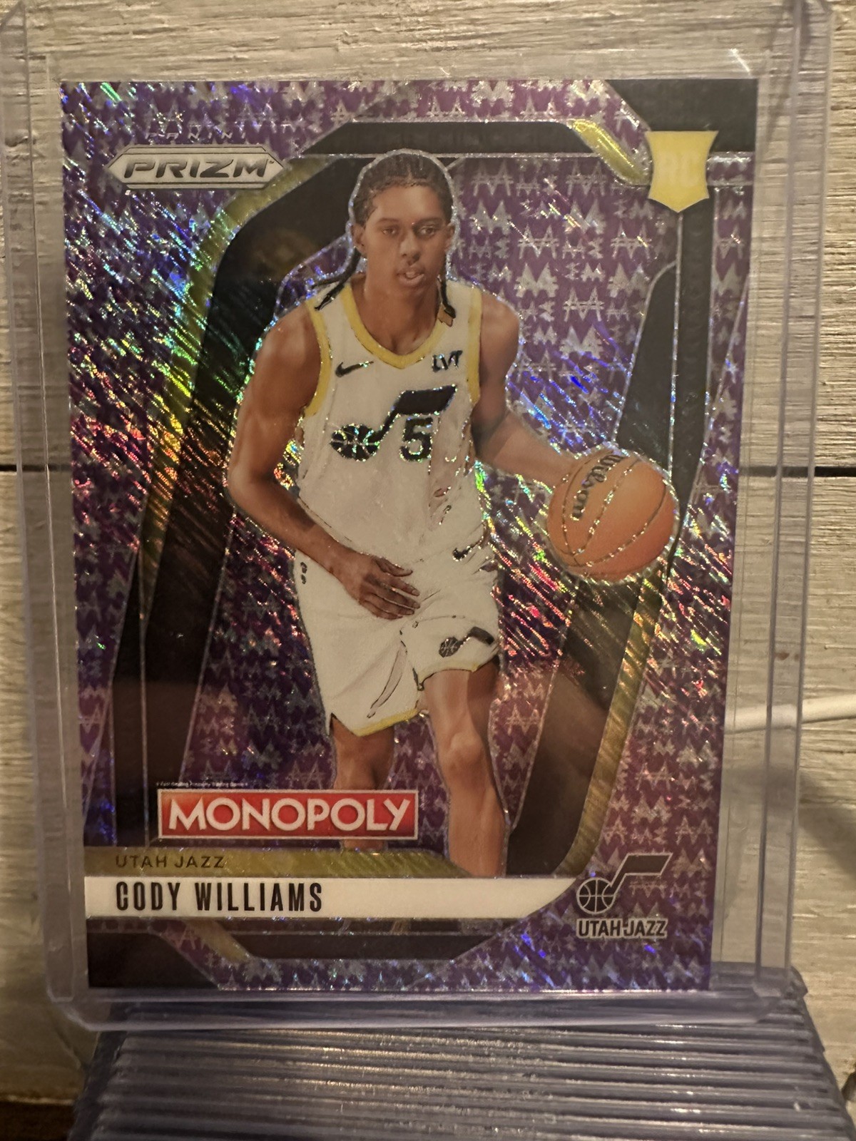 2024 Prizm Monopoly Cody Williams Purple Millionaire Shimmer RC #32/50