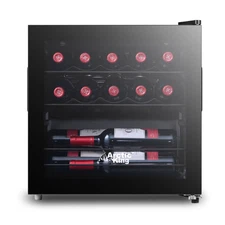 NEW, 14-Bottle 17.3-inch Wine Cooler, Full Glass Door, ARW14B0ABB