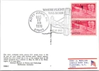 Dr Jim Stamps Continental Size Postcard 6C Airmail Wright Brothers C45 Pair Fdc