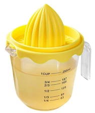 Orange Lemon and Lime Juicer and Reamer Squeeze and Strain Measured Amounts H...