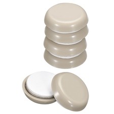 Furniture Sliders, 8Pcs 7/8" - Plastic Self-adhesive Round Sliding Pads Grey 