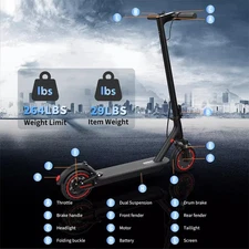 Fast & Foldable Dual-Shock E-Scooter - Best Adult Gift for Birthday & Christmas