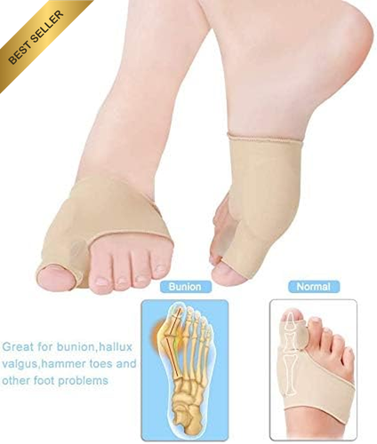 2Pair Bunion Corrector Sleeves Toe Separator Brace for Hallux Valgus Relief Elde - Picture 4 of 12