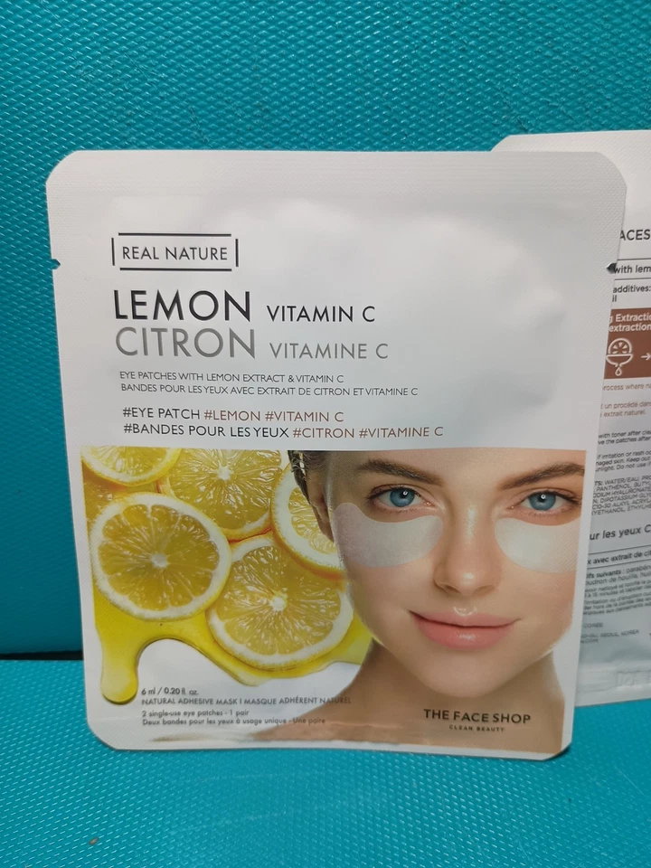 The Face shop Real Nature Lemon Vitamin C Eye Patches - Изображение 3 из 4